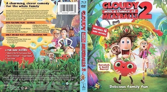 dvd cover Cloudy With A Chance Of Meatballs 2
