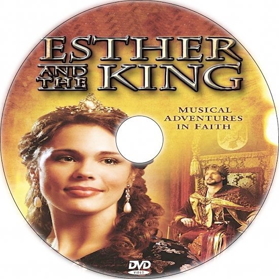 dvd cover Esther and the King (1960) Custom DVD Label