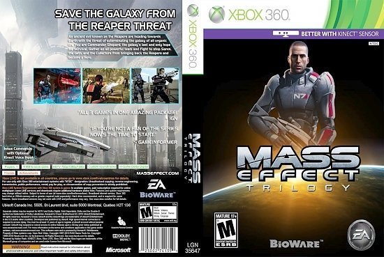 dvd cover Mass Effect Trilogy