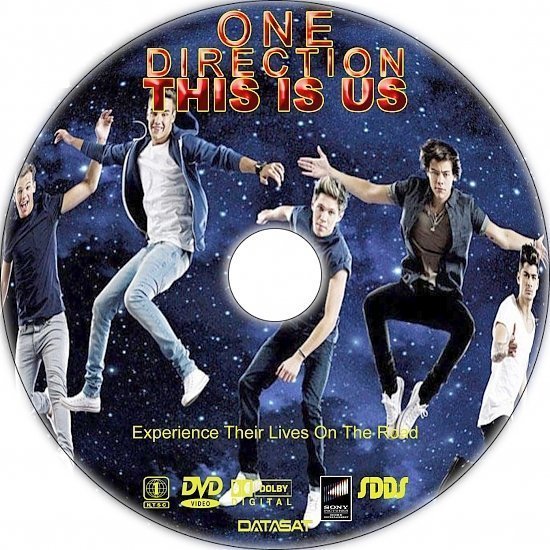 dvd cover One Direction: This Is Us R1 Custom DVD Label