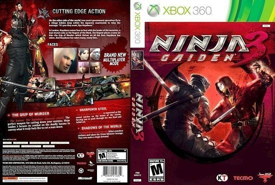 dvd cover Ninja Gaiden 3 NTSC f2