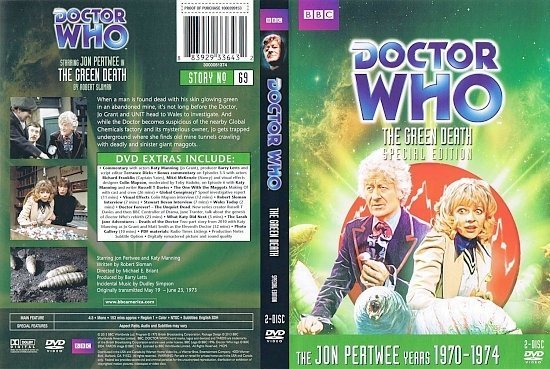 dvd cover Doctor Who The Green Death