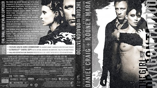 dvd cover The Girl with the Dragon Tattoo Bluray1