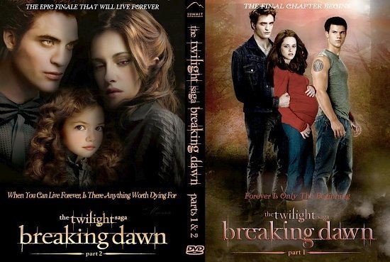 dvd cover The Twilight Saga: Breaking Dawn Part 1 & 2