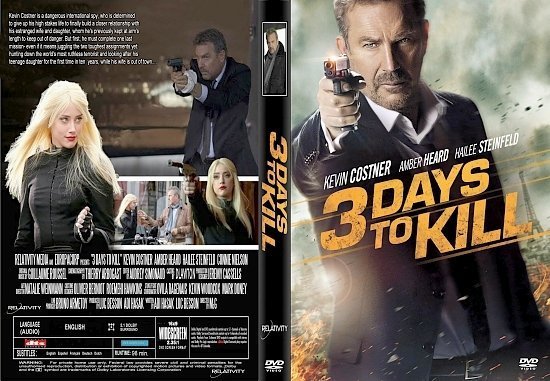 dvd cover 3 Days To Kill R1