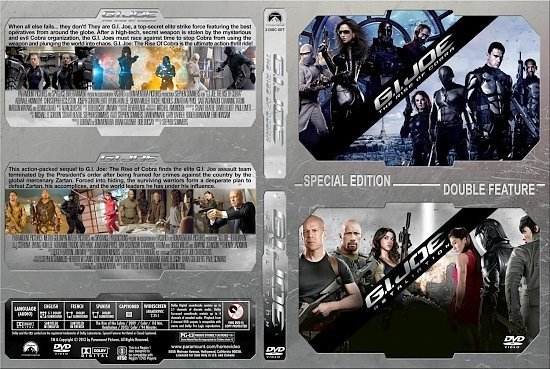 dvd cover G.I. Joe Double Feature