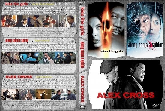 dvd cover Kiss The Girls / Along Came A Spider / Alex Cross Triple