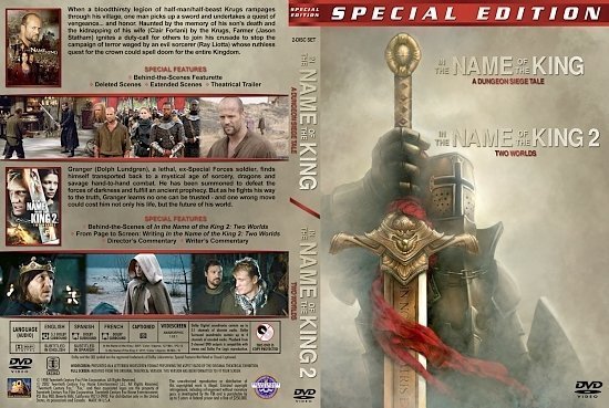dvd cover In The Name Of The King version 1