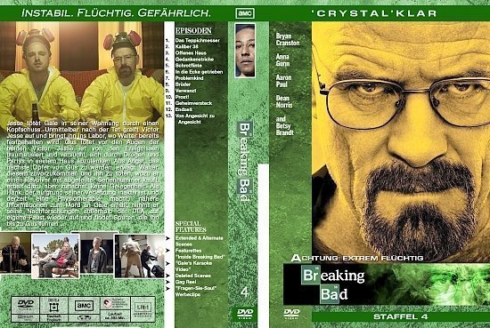 dvd cover Breaking Bad - Staffel 4 (2011) german custom