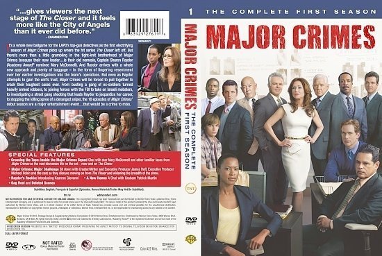 dvd cover Major Crimes Season 1