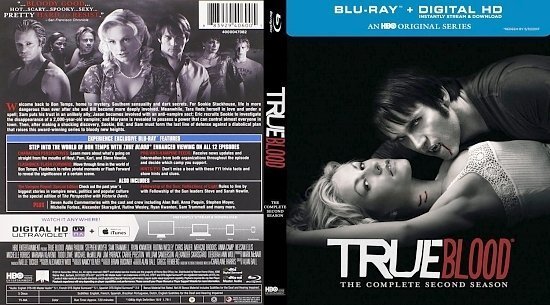 dvd cover True Blood Season 2 Blu ray