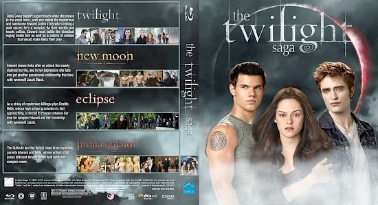 dvd cover The Twilight Saga Quadrilogie Bluray