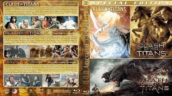 dvd cover Titans Trilogy BR