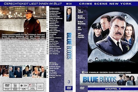 dvd cover Blue Bloods - Staffel 3 german custom