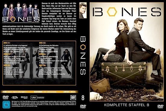 dvd cover Bones - Staffel 8 german custom