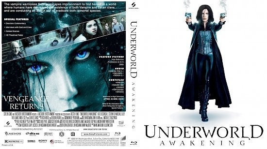 dvd cover Underworld Awakening Bluray
