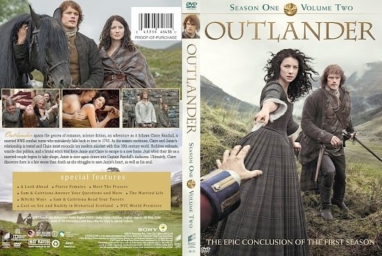 dvd cover Outlander Season 1 Volume 2