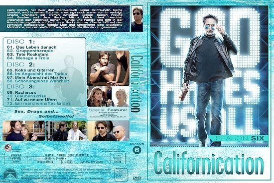 dvd cover Californication - Staffel 6 german custom
