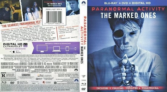 dvd cover Paranormal Activity The Marked Ones Scanned Bluray