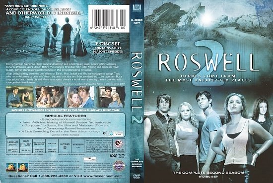 dvd cover Roswell Season 2
