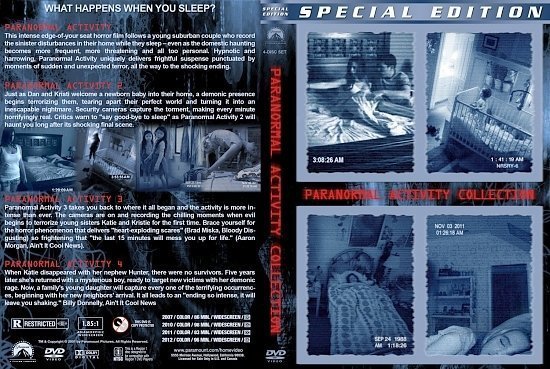 dvd cover Paranormal Activity Collection