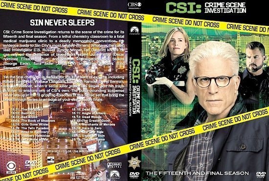 dvd cover CSI S15 st