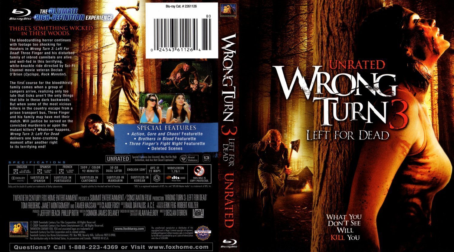 Поворот не туда 3 2009. Wrong turn 3 left for Dead 2009 Kill count.