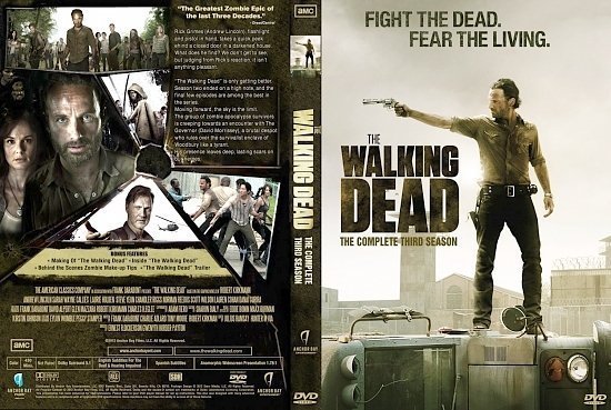 dvd cover the walking dead season 3 dm