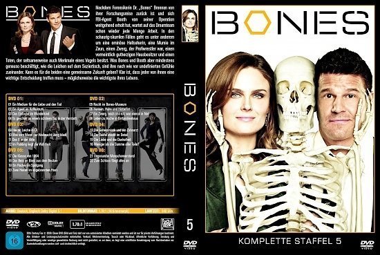dvd cover Bones - Staffel 5 (2009) german custom