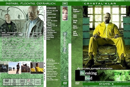 dvd cover Breaking Bad - Staffel 5 german custom