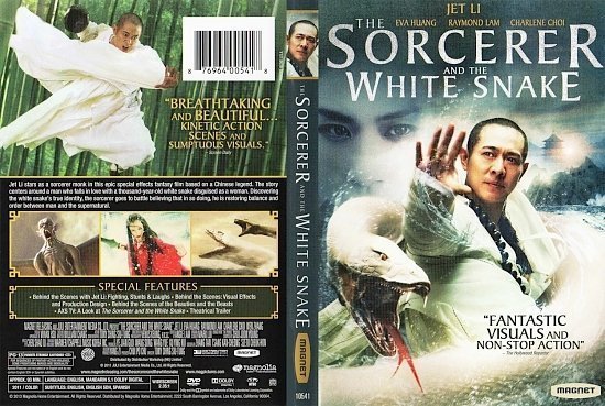 dvd cover The Sorcerer and The White Snake