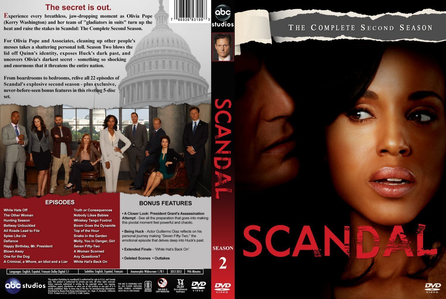 Scandal Season 2 Dvd Covers And Labels