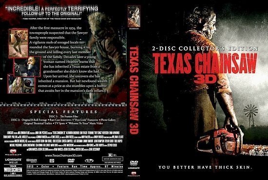 dvd cover Texas Chainsaw 3D