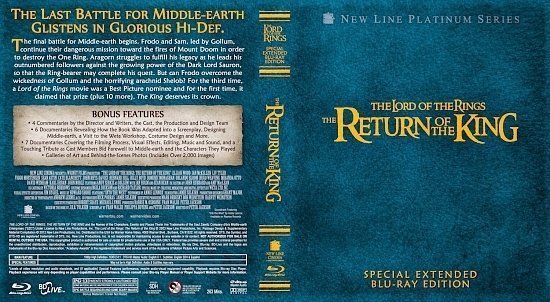 dvd cover The Lord Of The Rings 3 The Return Of The King