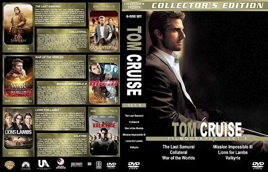 dvd cover Tom Cruise Filmography Set 5