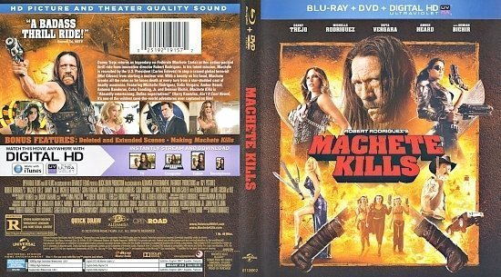 dvd cover Machete Kills Scanned Bluray
