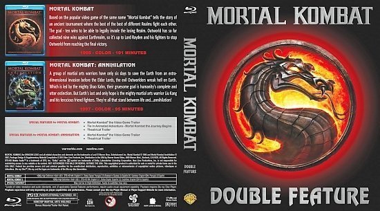 dvd cover Mortal Kombat Double Feature
