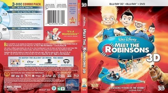 dvd cover Meet the Robinsons 3D