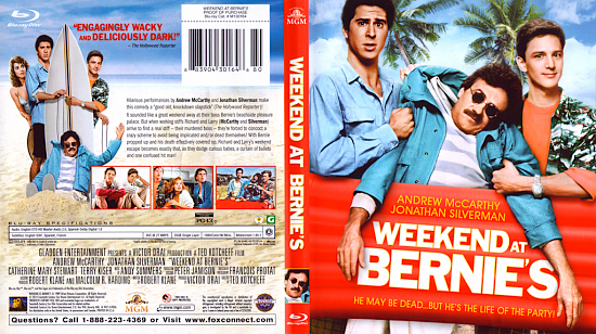 dvd cover Weekend At Bernie