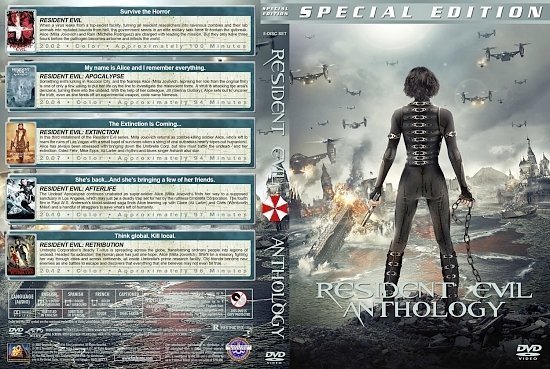dvd cover Resident Evil Anthology