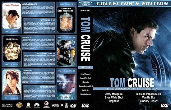 dvd cover Tom Cruise Filmography Set 4