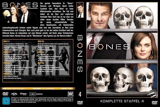 dvd cover Bones - Staffel 4 (2008) german custom