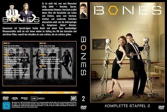 dvd cover Bones - Staffel 2 (2006) german custom