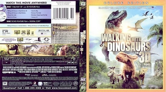 dvd cover Walking With Dinosaurs 3D Scanned Bluray