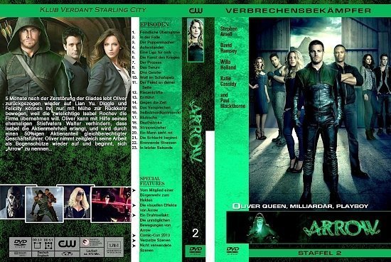 dvd cover Arrow - Staffel 2 german custom