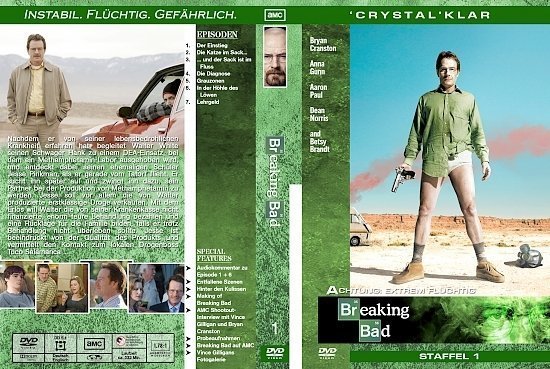 dvd cover Breaking Bad - Staffel 1 (2008) german custom
