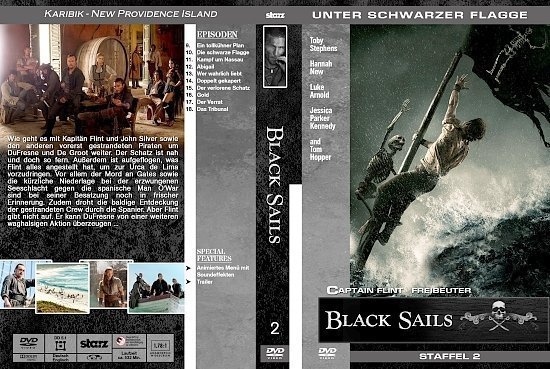 dvd cover Black Sails - Staffel 2 german custom