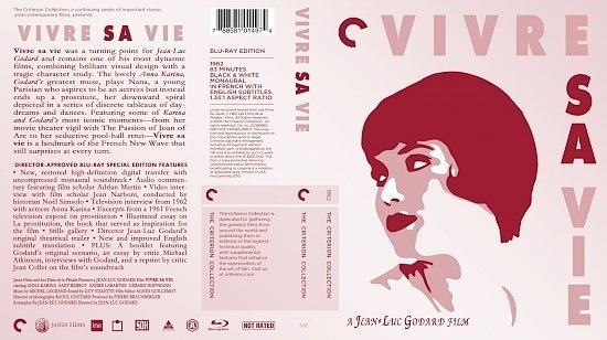 dvd cover VivreSaVieBRCriterionCLTv1