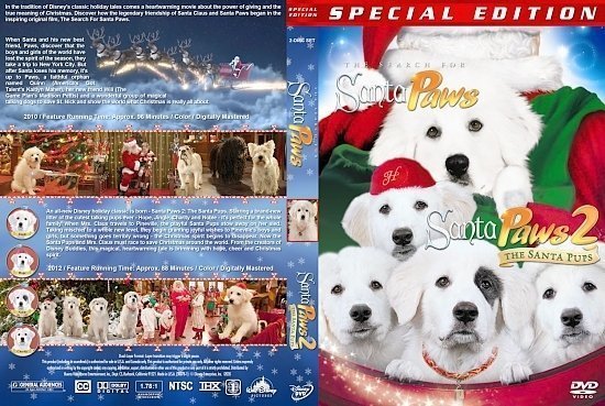 dvd cover In Seasrch Of Santa Paws / Santa Paws 2: The Santa Pups Double