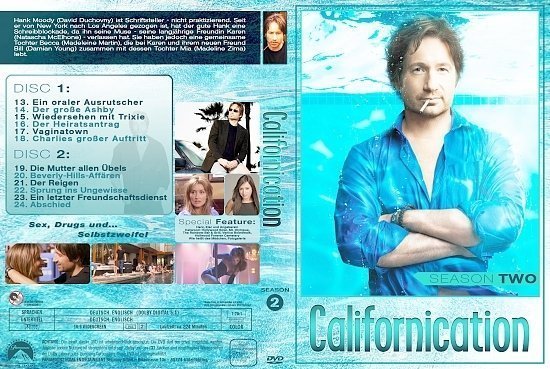 dvd cover Californication - Staffel 2 (2008) german custom